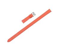 BWBVHRHZY Cinturón de reloj Adecuado for Hermes Apto for CAPE COD/Apto for HEURE H Cuero de doble círculo Accesorios de 19 mm Pulsera de cuero de piel(Orange 1)
