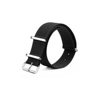 BWBVHRHZY Cinturón de seguridad Correas de nailon 20 mm 22 mm Tipo universal Ajuste deportivo for Omega/Apto for Rolex/Apto for Seiko Correa de nailon Soporte fino y ligero(Schwarz,22mm)