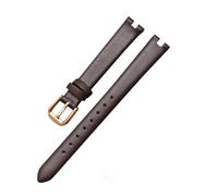 BWBVHRHZY Correa de cuero for reloj Tissot 1853, correa de muesca apta for la serie Flamenco T003, correa de reloj T009a for mujer de 8mm, 10mm y 12mm(Brown-rosegold,10mm)