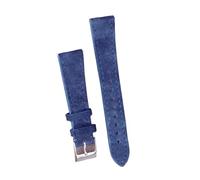 BWBVHRHZY Correa de reloj de cuero, correa de reloj marrón Vintage, 18mm, 20mm, 22mm, for accesorios de pulsera de liberación rápida(Blue,20mm black buckle)