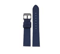 BWBVHRHZY Correa de reloj de cuero de nailon de 18 mm/19/20/21/22/23/24 mm apta for Seiko SRPC31J1/apto for Citizen Fit for Tissot todas las principales marcas de muñeca for hombre(Blue bk,24mm)