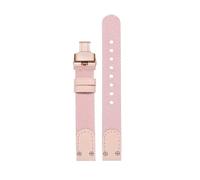 BWBVHRHZY Correa de reloj de lona de nailon for DW Fit for Daniel Fit for Wellington Spring Pastel 12 mm 14 mm Rosa Blanquecino Negro Verde for remache Correa de reloj for mujer(Pink-rose gold,14mm)