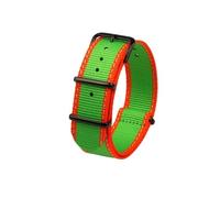 BWBVHRHZY Correa de reloj de nailon apta for Seiko No. 5 Street Overlord Edición Limitada SRPF23 SRPF24 SRPF19K1/SRPF20K1 correa de reloj inferior de nailon(Green bk)