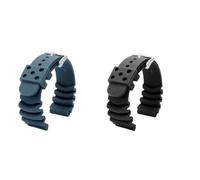 BWBVHRHZY Correa de silicona for reloj Seiko, for hombre n. ° 5 Water Ghost DAL0BP SKX007 SRPA21J1, dientes rojos enlatados for buceo 007 22mm20, negro y azul(Blue,22mm)