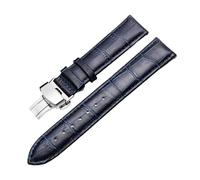 BWBVHRHZY Correa suave de 16 mm, 18 mm, 19 mm, 20 mm, 21 mm, 22 y 23 mm, apta for Citizen/apto for Rossini, correa de reloj universal for hombre y mujer de liberación rápida(Dark blue silver,23mm)