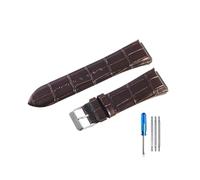 BWBVHRHZY Correas de reloj de cuero resistentes al desgaste y duraderas aptas for correa de reloj Guess W0400G2 W0040G7/W0247G4 22mm(Coffee-ST-K1)