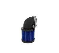 BWBVHRHZY Filtro de aire for motocicleta tipo Cafe Racer, limpiador for abrazadera 28mm-48mm, curva 90 grados, Toring todoterreno, Bobber Dirt Bike la vieja escuela(Black and blue)