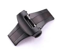 BWBVHRHZY Hebilla de correa de reloj 20 mm 22 mm Ajuste for hombre Plata Oro Negro Cepillado Acero inoxidable sólido Correa de reloj Cierre desplegable Accesorios de correa(Schwarz,22mm)