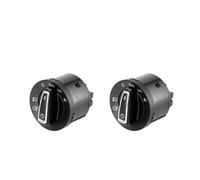 BWBVHRHZY Interruptor automático de faros coche, módulo Sensor interruptor Control lámpara frontal 12V, compatible for VW Golf 2004-2013 MK5 MK6, accesorios for automóviles(10Pin 2pcs)