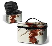 BWEGRHE Neceser de viaje para maquillaje, Gato samurái, L