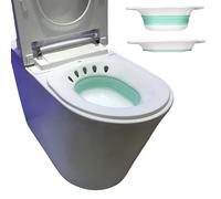 Bwelcam Baño de asiento plegable para inodoro, bidé, lavabo de asiento portátil, se adapta a inodoros universales y silla con inodoro