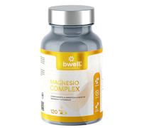 Bwell Supplements - Magnesio Complex - Triple Magnesio con Vitaminas B6 y D3 - Ayuda a Reducir el Estrés, Aumentar la Energía y la Salud Muscular - Sin Gluten, Sin Lactosa - 120 Cápsulas