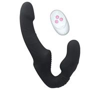 Bwer Consolador vibrador de 10 velocidades para Mujer, Doble vibrador, Juguetes sexuales para Adultos para Mujeres, Pareja, masajeador de próstata Anal, con Control Remoto