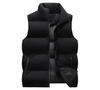BweStilm Chaleco acolchado para hombre, elegante, para correr, chaqueta de entretiempo, para exteriores, ligero, chaleco de trabajo, chaqueta de invierno, sin mangas, fino, chaleco deportivo, tallas