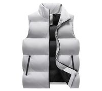 BweStilm Chaleco acolchado para hombre, elegante, para correr, chaqueta de entretiempo, para exteriores, ligero, chaleco de trabajo, chaqueta de invierno, sin mangas, fino, chaleco deportivo, tallas