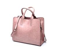BWGHBH Elegante mini bolso tote/bolso de mano de piel para mujer Piel de tendencia Tamaño A4 bandolera bidireccional con múltiples bolsillos Polvo