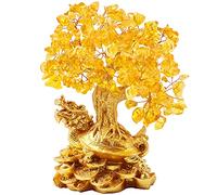 Bwinka Adorno Decorativo de árbol de Dinero de la Fortuna de Cristal Feng Shui para traer Riqueza, Suerte, Prosperidad, éxito, 7.3 Pulgadas