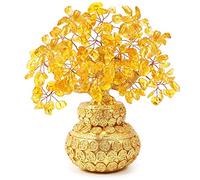 Bwinka Feng Shui Citrino Multicolor Crytal Árbol de Dinero Bonsái con decoración China para la Suerte y la Riqueza