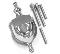 Bwintech 1 pieza de cromo pulido de aleación de zinc aldaba de la puerta, clásico victoriano urna aldaba de la puerta para la puerta delantera exterior