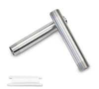 Bwintech 2 Piezas 150MM 3/8" Macho × 3/8" Macho BSP Rosca Acero Inoxidable 304 Racores de fundición con boquilla de prolongación