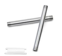 Bwintech 2 Piezas 200MM 3/8" Macho × 3/8" Macho BSP Rosca Acero Inoxidable 304 Racores de fundición con boquilla de prolongación