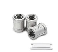 Bwintech 3 Piezas 3/4" Hembra a 3/4" Hembra BSP Rosca Acero Inoxidable 304 Acoplamiento Conector para Conversión de Conexión de Tuberías