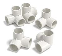 Bwintech 5 conectores de acoplamiento de codo de PVC cúbico de 3 vías de 40 mm, conexión de tubería de agua de jardín