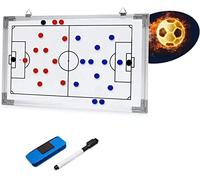 BWKJMY 45 x 12 pulgadas fútbol reversible táctica magnética entrenador tablero entrenador táctica equipo asistente de entrenamiento