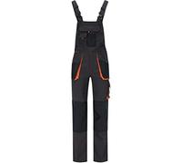 BWOLF Atlas Peto de Trabajo para Hombre con Bolsillos Multiusos - Pantalones de Seguridad Ropa Laboral Gris/Naranja L