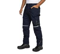 BWOLF Drift Ice - Pantalones de trabajo para hombre, impermeables, resistentes al frío y al viento, con elementos reflectantes, azul, S