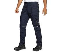 BWOLF Pantalones de trabajo Drift para hombre, pantalones de utilidad para hombre, Azul/Negro, XXL