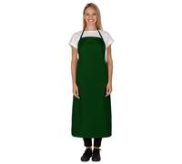 BWOLF TONY Delantal Impermeable Resistente al Aceite de Trabajo Matadero Industrial Largo, Verde, 1