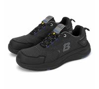 BWOLF Turbo REF S3S Zapatos de seguridad unisex - Zapatos de trabajo ligeros con puntera compuesta, protección contra la penetración sin metal, ESD, SR y FO