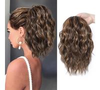 BWOOOWE Extensiones Pelo Natural Clip Flequillo Postizo Humano Coleta Postiza Cabello Natural Hair Extensions Seamless Invisible Pelo Extensiones Clip Moño Postizo