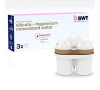 BWT Cartucho filtrante para agua mineralizada silicio + magnesio 3 piezas | Con silicio y magnesio | Para todos los filtros de agua BWT Agua potable | Para alimentos y bebidas | Filtra el cloro