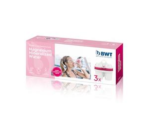 BWT filtro agua con MAGNESIO - Pack 3 | Compatible con jarra filtradora de agua | Filtro jarra BWT | Purificador doméstico | Reduce cal, cloro y metales | Hasta dureza de 14,9 °dH
