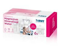 BWT filtro agua con MAGNESIO - Pack 6 | Filtro jarra BWT compatible con jarra filtradora de agua | Purificador eficaz | Filtra cal, cloro y metales | Desde dureza de 15 °dH