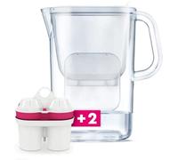 BWT Filtro de agua AQUAlizer Jarra 2,6 l Filtra cal, cloro, plomo y cobre +2 cartuchos de magnesio