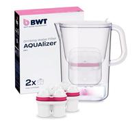 BWT Filtro de agua AQUAlizer Jarra 2,6 l Filtra cal, cloro, plomo y cobre +2 cartuchos de magnesio