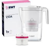 BWT Filtro de agua Vida White de 2,6 L | Filtro con 1 cartucho de filtro de magnesio | Filtro de agua potable | Filtra cal, cloro, plomo y cobre