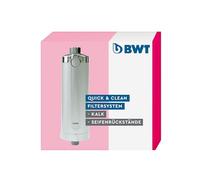 BWT Sistema de filtrado anticalcáreo Quick & Clean incl. 1 cartucho filtrante - limpieza con sólo pulsar un botón - para un baño sin cal