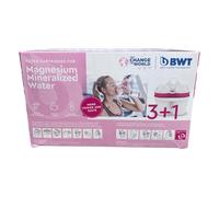 BWT WF 8362 - Filtro de larga duración (4 unidades) | Adecuado para dureza del agua a partir de 15 ° dH, con filtro de agua de magnesio, filtra cal, cloro, plomo y cobre