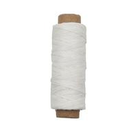 BWUHDKS Hilo de coser de nailon, 12/30/50 m, 150 D, 0,8 mm de grosor, encerado plano, for coser a mano, for marroquinería, bricolaje, n.° 7, rojo, 12 m(No.3 Cream,30m)