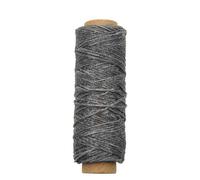 BWUHDKS Hilo de coser de nailon, 50/30/12 m, 150 D, 0,8 mm de grosor, encerado plano, for coser a mano, for marroquinería, bricolaje, n.° 7, rojo, 50 m(No.32 Dark Gray,30m)