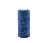 BWUHDKS Hilo de coser de nailon, 50 m, grosor de zapatos 150D, 1 mm, hilo de coser a mano, hilo encerado, hilo de coser plano, for manualidades de cuero, color rojo(Royal Blue)