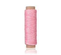 BWUHDKS Hilo de coser de nailon, rollo de 30 m, duradero, for manualidades, costura a mano, cuero, hilo encerado, color rojo(Pink)