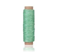 BWUHDKS Hilo de coser de nailon, rollo de 30 m, duradero, for manualidades, costura a mano, cuero, hilo encerado, color rojo(Light Green)