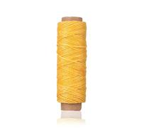 BWUHDKS Hilo de coser de nailon, rollo de 30 m, duradero, for manualidades, costura a mano, cuero, hilo encerado, color rojo(Yellow)