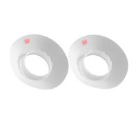 Bwuikim 1 par de muñequeras de silicona impermeables para el cuidado de la piel, para maquillaje, ducha, cuidado de la piel, transparente, Talla única