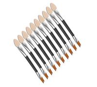 Bwuikim 10 herramientas de envejecimiento de doble cabezal de esponja para una aplicación precisa del color en proyectos de arte y modelo, estructura de cerdas cortas